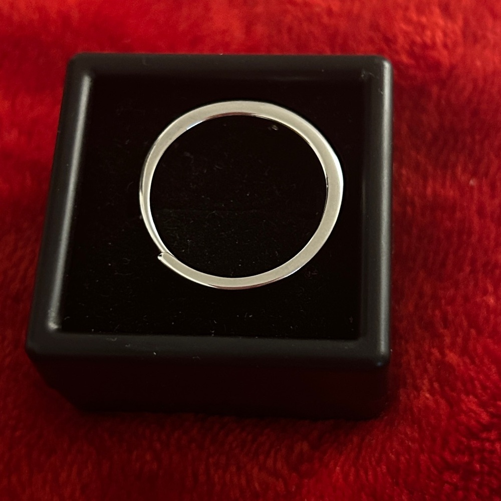 Moissanite Diamond Silver Adjustable Ring - image 3